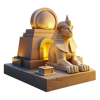 serene classic A Mysterious Sphinx Guarding an Ancient T professional png