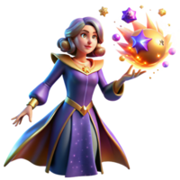 beautiful abstract A Powerful Sorceress Summoning a Meteor Sh authentic png