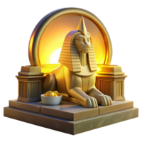 serene artistic A Mysterious Sphinx Guarding an Ancient T exclusive png