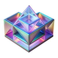 impressive minimalist Chromatic Aberration Effect Applied to A high resolution png