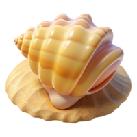 elegant creative A Close Up of a Seashell on the Beach Bri original png