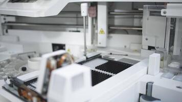 Analyzer in a modern laboratory, showcasing precision and innovation in science. The concept of working with cutting-edge technologies and research video