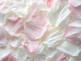 Elegant floral texture seamless cherry blossom petals pattern for spring design photo