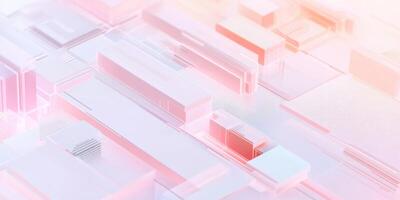 Abstract concept of futuristic uiux design with geometric shapes photo