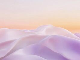 Minimalistic abstract gradient background with soft pastel waves for design projects photo