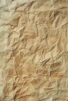 Crumpled paper texture background photo