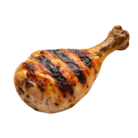 Grilled chicken leg on transparent background cut out design element png