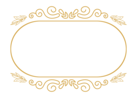 Abstract Calligraphic Border and Ornate Frame with Classic Element. png