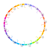 Infographic with 16 steps, and number. png