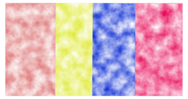 The image features a cloudy texture with vertical bands of red, yellow, blue, and red. The soft, blended hues create a dreamy, abstract visual effect with a smooth, mist-like appearance. png