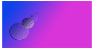 A vibrant gradient background transitioning from deep blue to bright pink, featuring patterned transparent bubbles for a futuristic, digital aesthetic. Great for modern designs and creative visuals. png