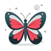 Graceful Butterfly Soaring through the Sky with Artistic Concept Illustration vector