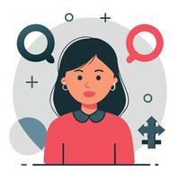 Illustrative Depiction of the Gender Concept with Multiple Perspectives vector