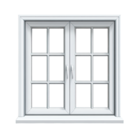 white window with a white frame and a window frame png