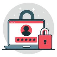 Enter OTP One Time Password on Smartphone for Secure Authentication vector