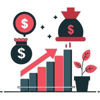 Investing Concepts Illustrated for Beginners A Visual Guide to Essential Principles of Investing vector