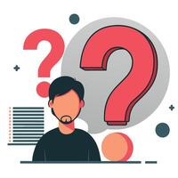 Frequently Asked Questions Illustrated Concept for Understanding and Resolving Common Inquiries vector