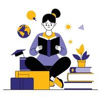 Illustrative Depiction of the Concept of Learning the Portuguese Language vector