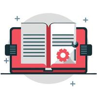 Conceptual Illustration Depicting the Importance of Instruction Manuals vector