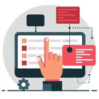 Hand Coding A Stepping Stone to Software Creation vector