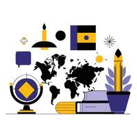 Illustrated Guide to Portuguese Language Concepts for Beginners vector