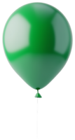 Green Balloon Floating in the Air for Celebrations png