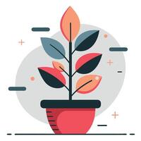 Growing Concept Illustration Displaying Upward Expansion and Progress vector