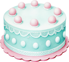 Delightful Easter Cake with Pastel Buttercream Frosting and Sprinkles for Festive Holiday png