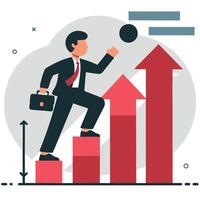 Conceptual Illustration of Upward Movement and Progress vector