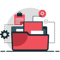 Comprehensive Guide to File Management Concepts A Pictorial Representation vector