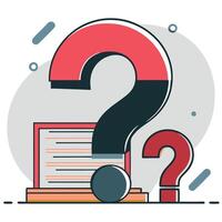Concept Illustration Depicting Commonly Asked Questions and Answers vector