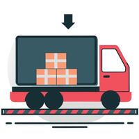 Visual Depiction of Concept Loading with Progress Bar Graphic vector