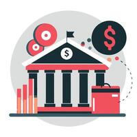Illustrative Depiction of Key Financial Concepts and Principles vector
