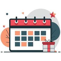 Conceptual Illustration of Events and Activities with People and Icons vector