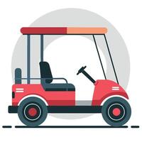 Conceptual Illustration of a Sleek and Modern Golf Cart Design vector