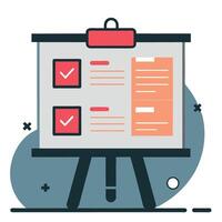 Conceptual Illustration of Evidence Gathering and Analysis vector