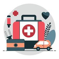 Depiction of Physical Pain and Conceptual Injury in an Abstract Illustration vector