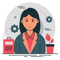 Animated Illustration of a Concept with Three Arrows Flowing and Interconnecting vector