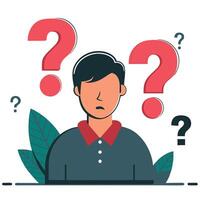 Conceptual Illustration of Frequently Asked Questions FAQs with Speech Bubbles and Icons vector