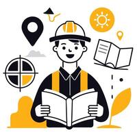 Conceptual Illustration Depicting a Guide to Understanding Complex Concepts vector