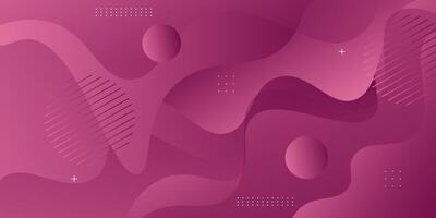 Abstract purple gradient wave color background. Fluid shape geometric pattern. Eps10 vector