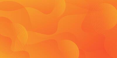 Abstract 3D colorful bright orange wave banner background. Liquid fluid pattern design. Eps10 vector