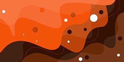 Abstract colorful orange wave pattern background. Modern concept background design. vector