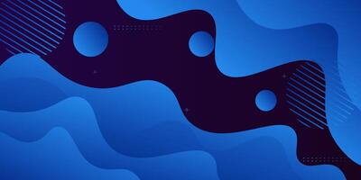 Abstract blue wave trendy 3D background. Overlapping wave layer pattern design. Eps10 vector