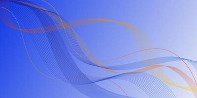 Bright blue background with abstract colored liquid wave lines pattern. Simple 3D banner design background. Eps10 vector