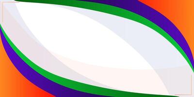 Abstract colorful overlapping curved banners with 3D background. Simple overlapping shapes on white background. Paper cut curved pattern. Eps10 vector