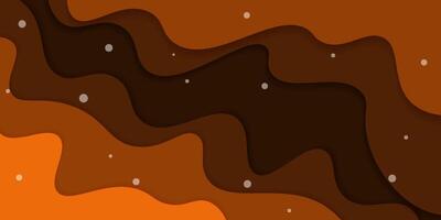 Abstract colorful orange wave pattern background. Modern concept background design vector