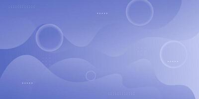 Minimal bright gradient blue background with geometric shapes composition. Colorful blue wave design. vector