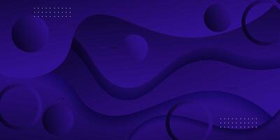 Dark blue abstract gradient wave background with simple shape elements. Dark blue design. Elegant concept. Eps10 vector