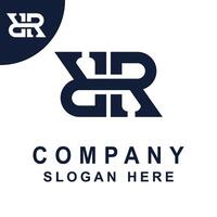 Simple double R logo. vector